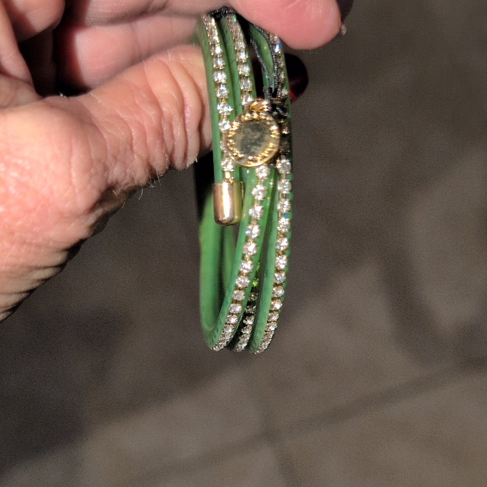 Marc Jacobs Green and Gold Wrist Bracelet New With Tags